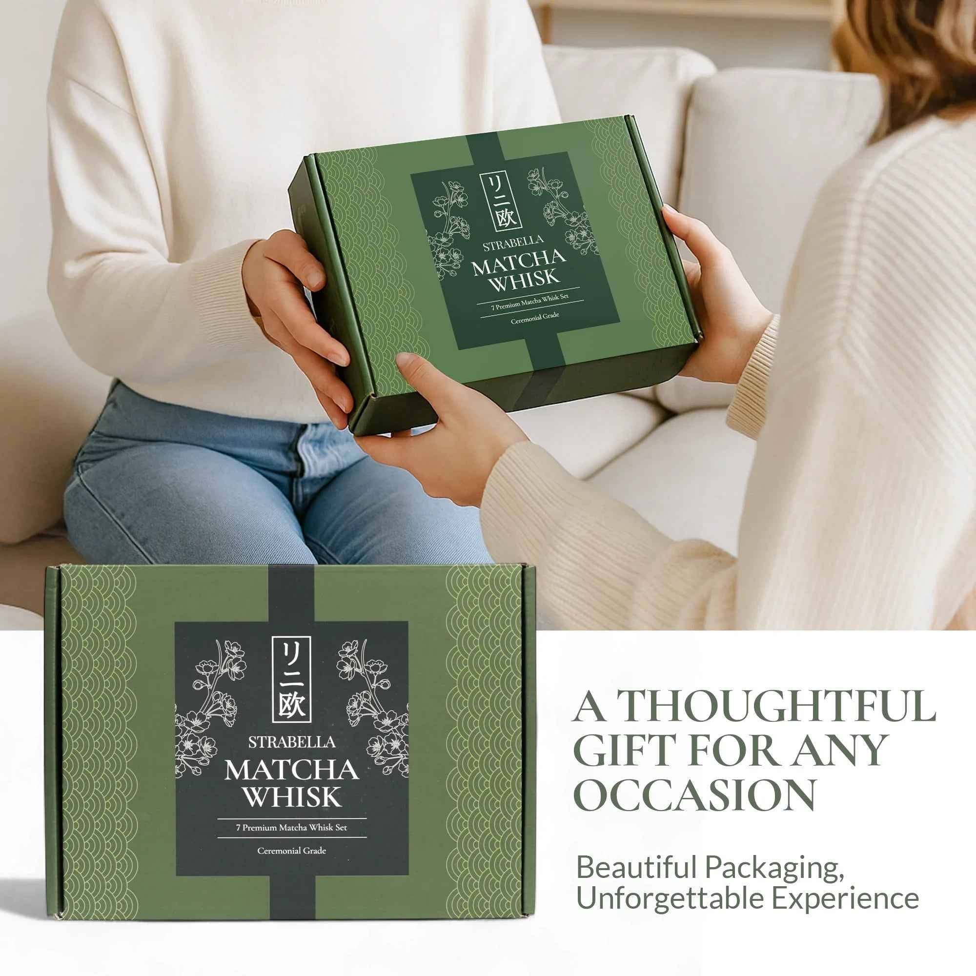 Matcha Whisk Set — Bamboo Chasen + Ceramic Chawan Gift Sets